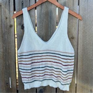 white striped tank